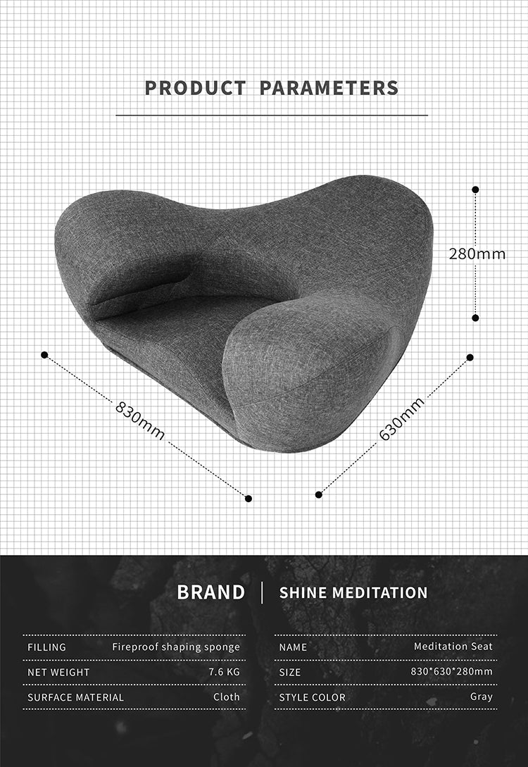 Shine Meditation Seat - Classic(Fabric Dark Gray)