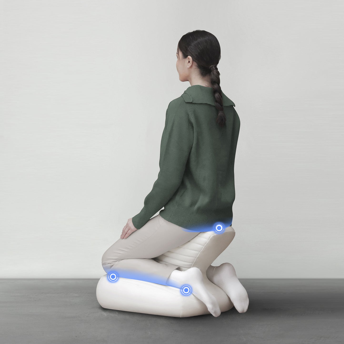 Shine Meditation Seat - kneeling (White）