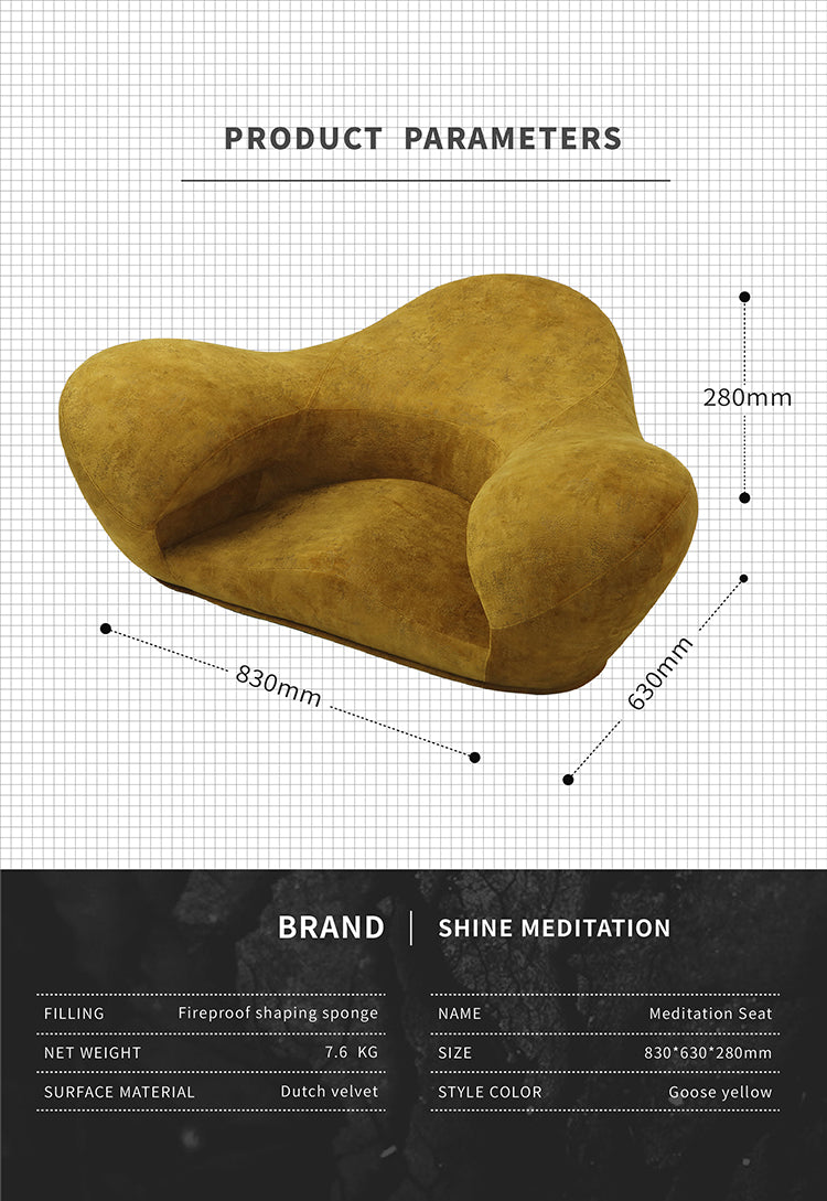 Shine Meditation Seat - Classic（Goose Yellow）