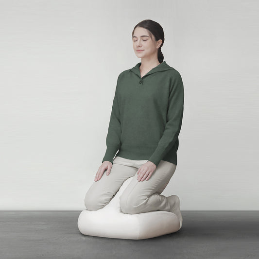 Shine Meditation Seat - kneeling (White）